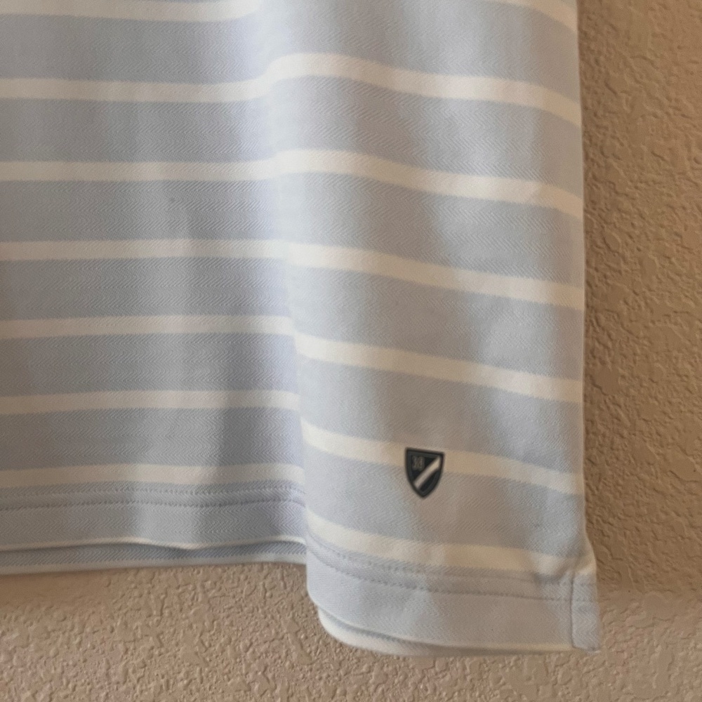 Cremieux Men's Striped Collared Polo Golf Shirt - Picture 2 of 7